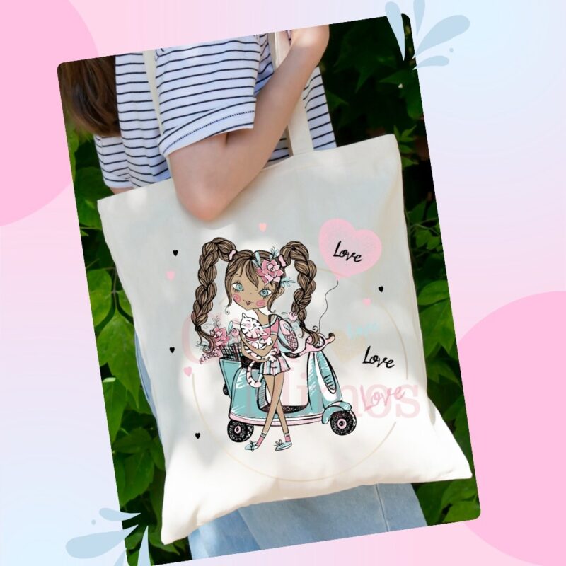 Saco " Menina da mota"